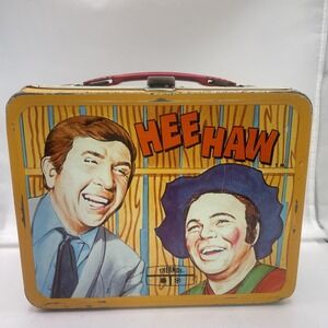 Vintage 1970 Thermos Metal Hee Haw TV show Lunch box--1459.25